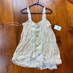 Free People lined embellished tank